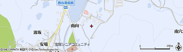 兵庫県宝塚市大原野（南穴虫）周辺の地図