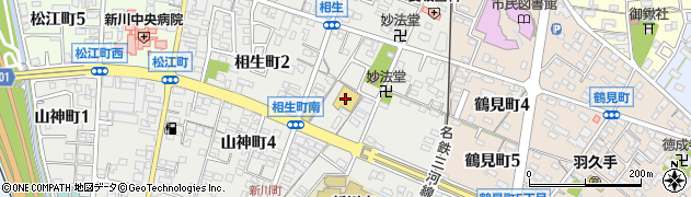 イクタフード新川店周辺の地図