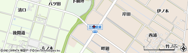 愛知県岡崎市国正町（下向田）周辺の地図