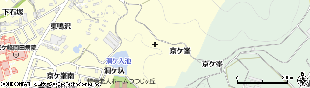 愛知県幸田町（額田郡）坂崎（京ケ峯下）周辺の地図