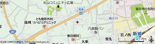 愛知県新城市杉山大東23周辺の地図