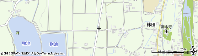 兵庫県姫路市林田町中構周辺の地図