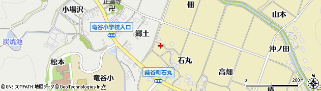 愛知県岡崎市桑谷町石丸95周辺の地図