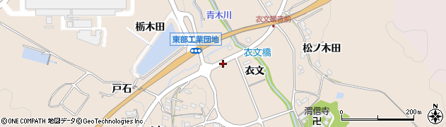 愛知県岡崎市上衣文町（利志君）周辺の地図
