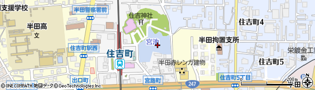 宮池周辺の地図