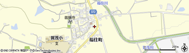 兵庫県加西市福住町周辺の地図
