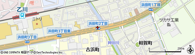 浜田町２周辺の地図
