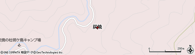 静岡県掛川市炭焼周辺の地図
