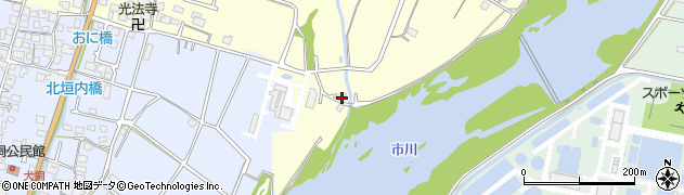 兵庫県姫路市香寺町中仁野446周辺の地図