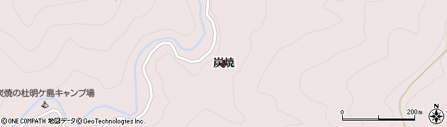 静岡県掛川市炭焼周辺の地図