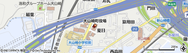 京都府乙訓郡大山崎町周辺の地図