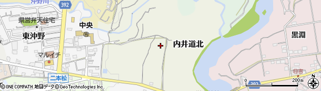 愛知県新城市内井道北周辺の地図