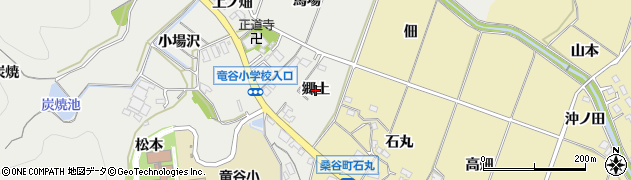 愛知県岡崎市竜泉寺町（郷土）周辺の地図