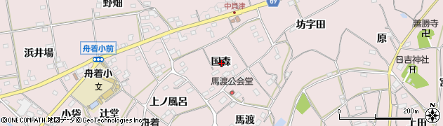 愛知県新城市日吉国森周辺の地図