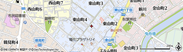 愛知県碧南市東山町周辺の地図