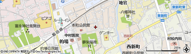 愛知県新城市裏野周辺の地図