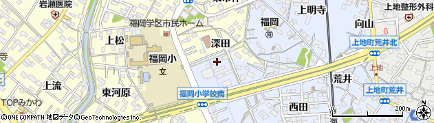 愛知県岡崎市上地町赤菱23周辺の地図