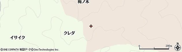 愛知県岡崎市鹿勝川町梅ノ木周辺の地図