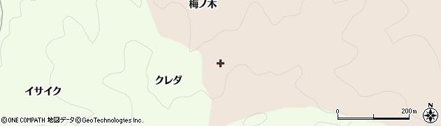 愛知県岡崎市鹿勝川町（梅ノ木）周辺の地図