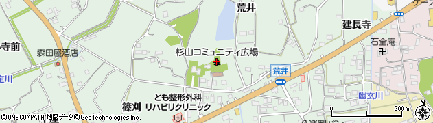 杉山コミュニティ広場周辺の地図
