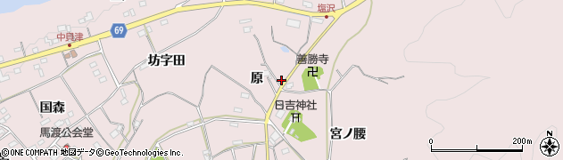 愛知県新城市日吉（原）周辺の地図