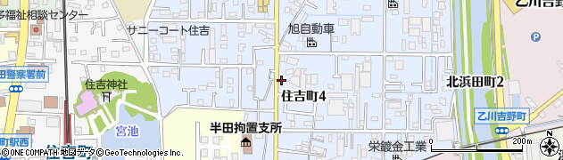 ほっともっと　半田住吉町店周辺の地図