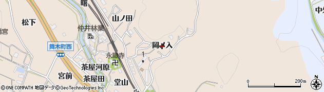 愛知県岡崎市舞木町（岡ノ入）周辺の地図