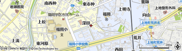 愛知県岡崎市上地町赤菱17周辺の地図