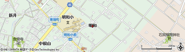 愛知県安城市東端町（明和）周辺の地図