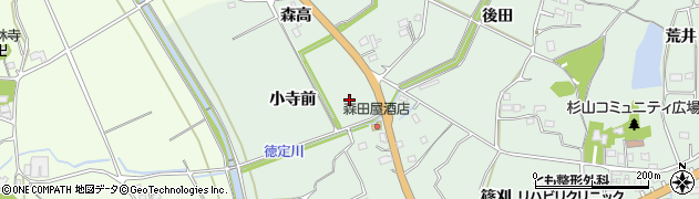 愛知県新城市杉山（小寺前）周辺の地図