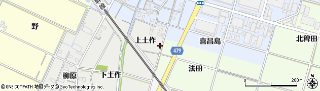 愛知県岡崎市福桶町上土作49周辺の地図