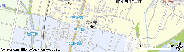 兵庫県姫路市香寺町中仁野108周辺の地図