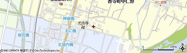 兵庫県姫路市香寺町中仁野100周辺の地図