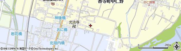 兵庫県姫路市香寺町中仁野97周辺の地図