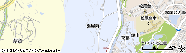 兵庫県猪名川町（川辺郡）原（湯屋向）周辺の地図