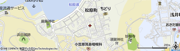 浜田松原郵便局周辺の地図