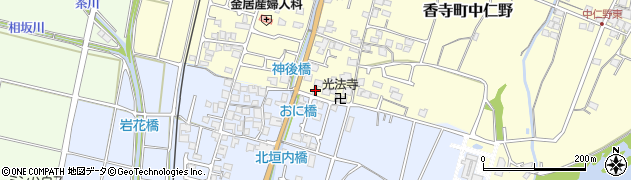 兵庫県姫路市香寺町中仁野119周辺の地図