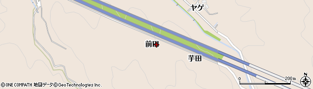 愛知県岡崎市鹿勝川町前田周辺の地図