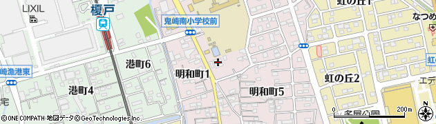 鬼崎ホール周辺の地図