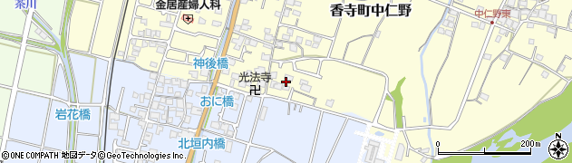 兵庫県姫路市香寺町中仁野101周辺の地図