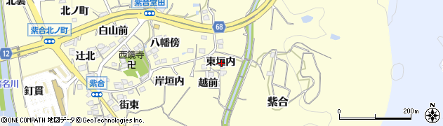 兵庫県川辺郡猪名川町紫合東垣内周辺の地図