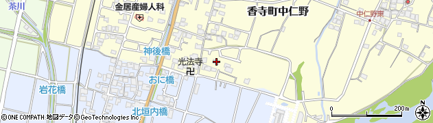 兵庫県姫路市香寺町中仁野404周辺の地図