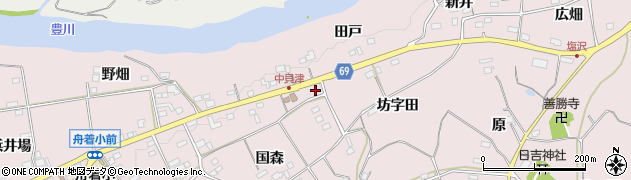愛知県新城市日吉国森80周辺の地図