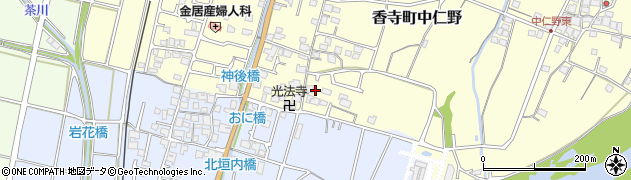 兵庫県姫路市香寺町中仁野106周辺の地図