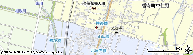 兵庫県姫路市香寺町中仁野181周辺の地図