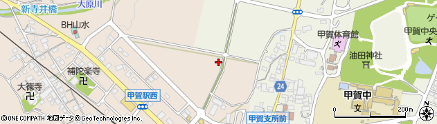 滋賀県甲賀市甲賀町大原市場周辺の地図