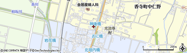 兵庫県姫路市香寺町中仁野179周辺の地図