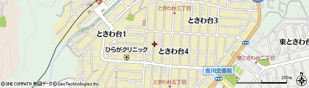 大阪府豊能町（豊能郡）ときわ台周辺の地図