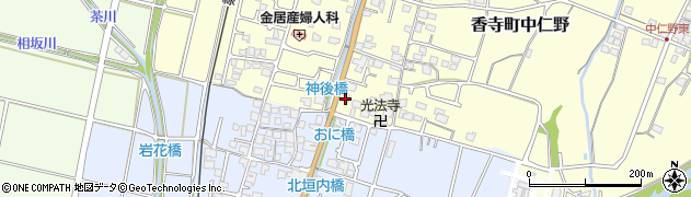 兵庫県姫路市香寺町中仁野122周辺の地図