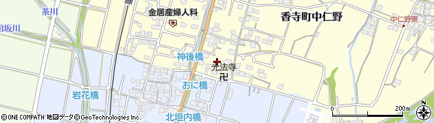 兵庫県姫路市香寺町中仁野116周辺の地図